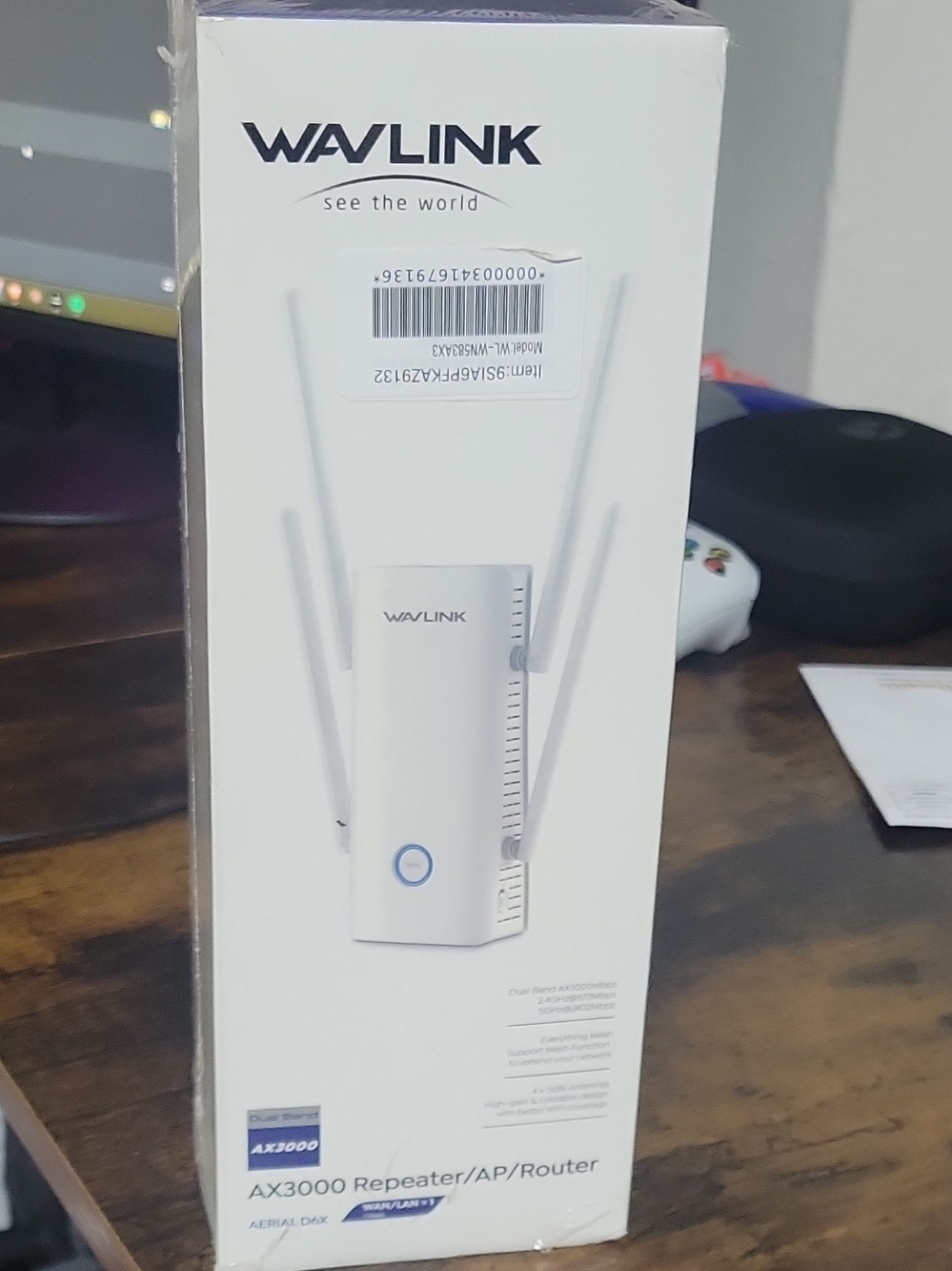 Wavlink AX3000 White Dual‑Band Wi‑Fi Repeater & Router - Picture 3 of 3